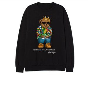 TDL Biggie Smalls Bear by The Dirt Label- Unisex Fleece Lined Sweater